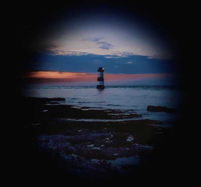 'Telescopic View of Black Point Lighthouse',Penmon (November 2019)